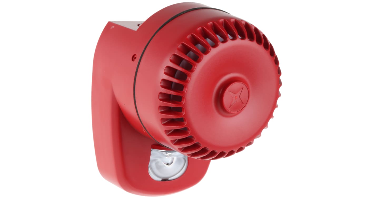 Eaton Red Sounder Beacon, 9 → 15 V dc, 18 → 28 V dc, IP65, Wall Mount, 106dB at 1 Metre