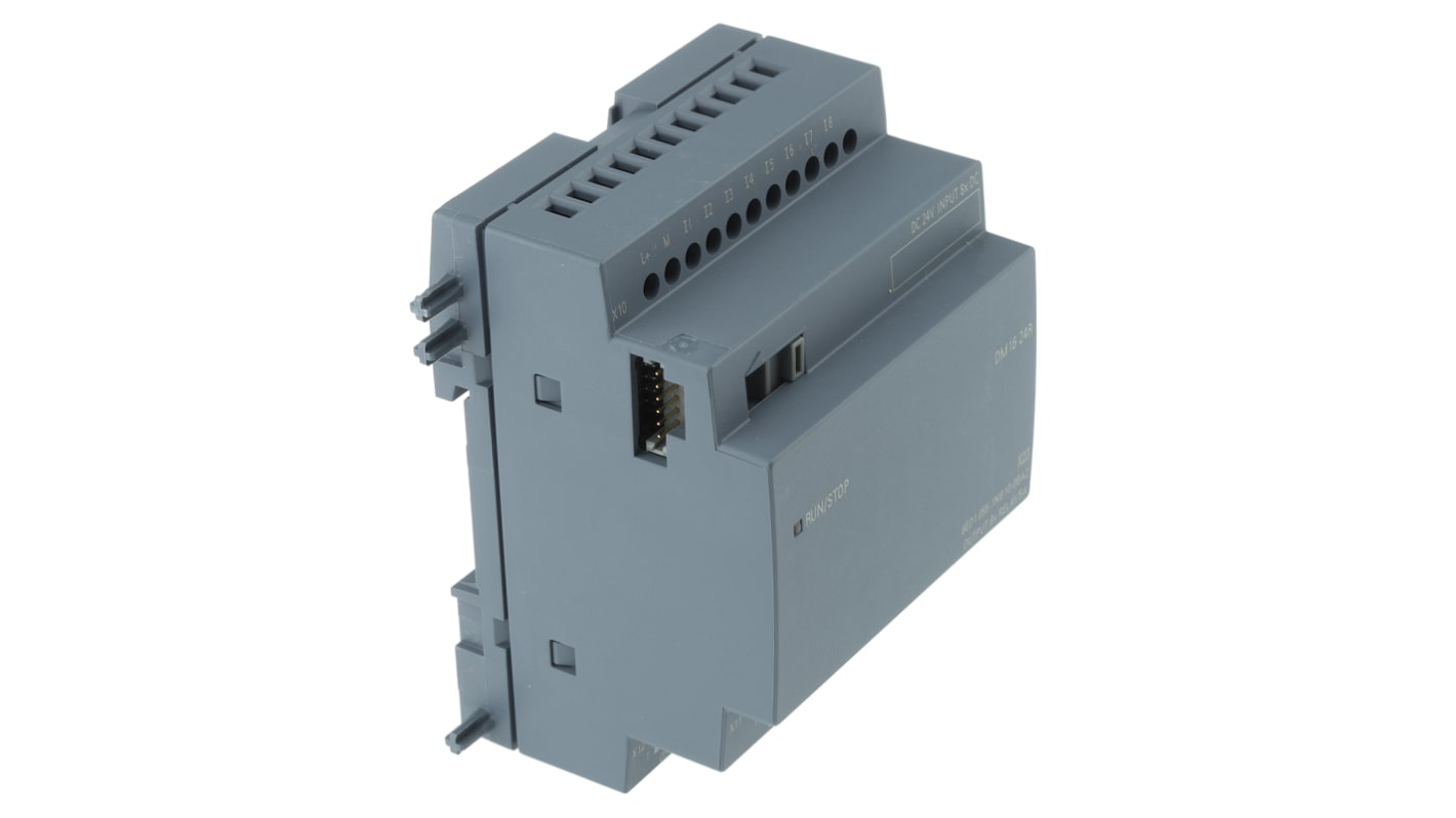 Siemens LOGO! Series I/O module for Use with LOGO! 8, LOGO! 8.2, 24 V dc Supply, Relay Output, 8-Input, Digital Input