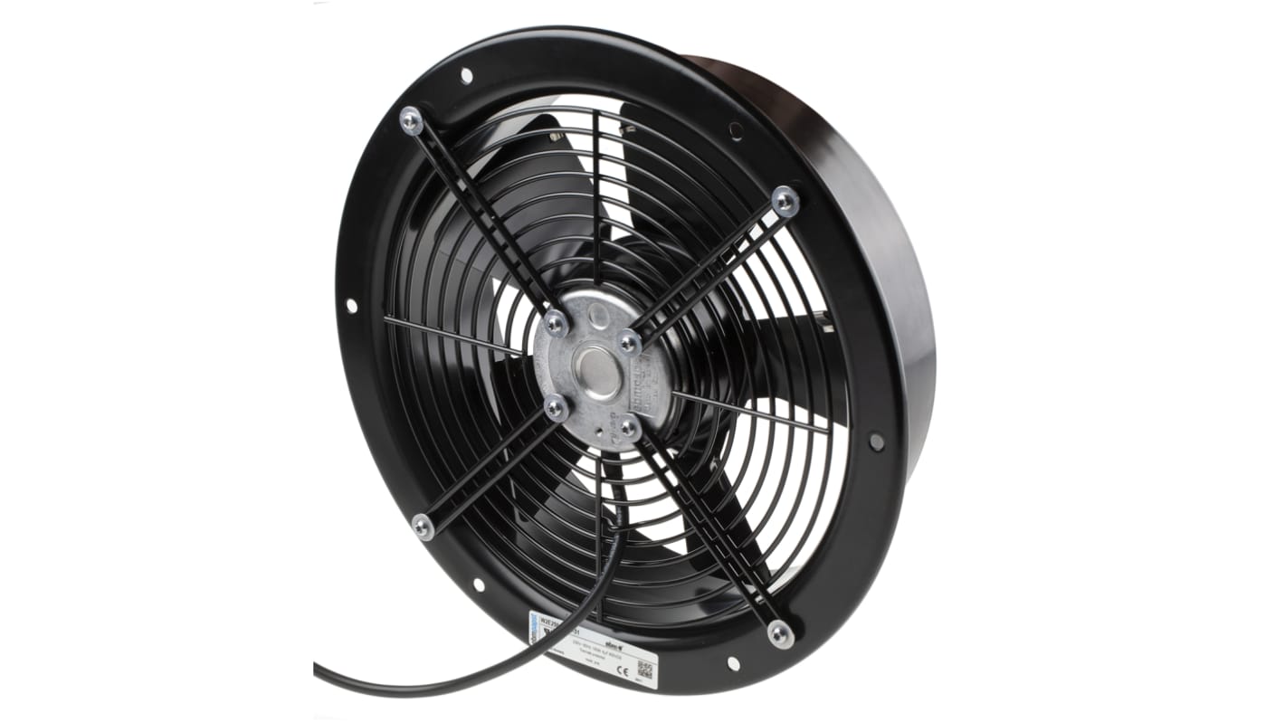 ebm-papst W2E250 Series Axial Fan, 230 V ac, AC Operation, 1970m³/h, 150W, 660mA Max, 320 x 80mm