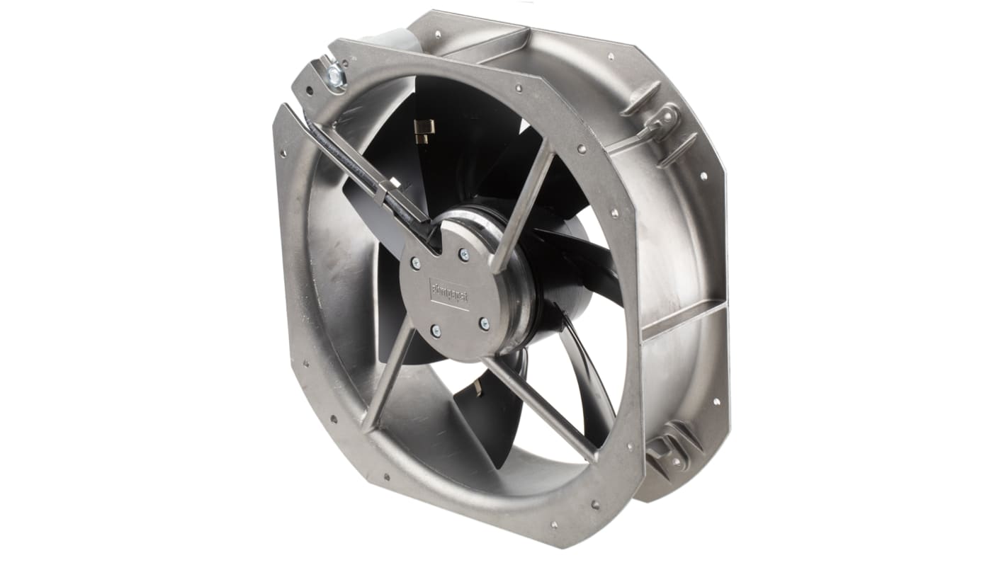 ebm-papst W2E250 Series Axial Fan, 230 V ac, AC Operation, 160W, 700mA Max, 320 x 280 x 80mm