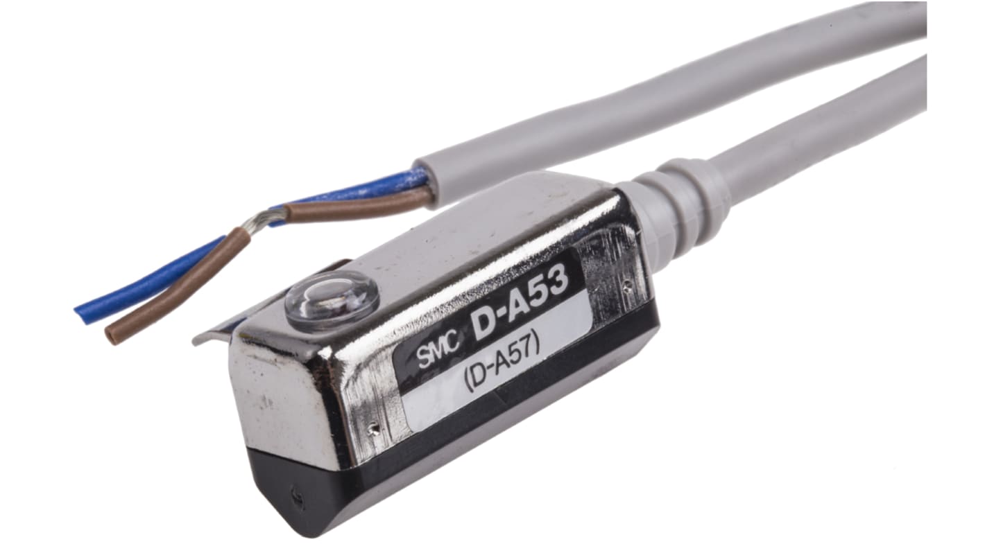 SMC Reed Pneumatic Cylinder & Actuator Switch, D-A5 Series, 24V dc, with LED indicator