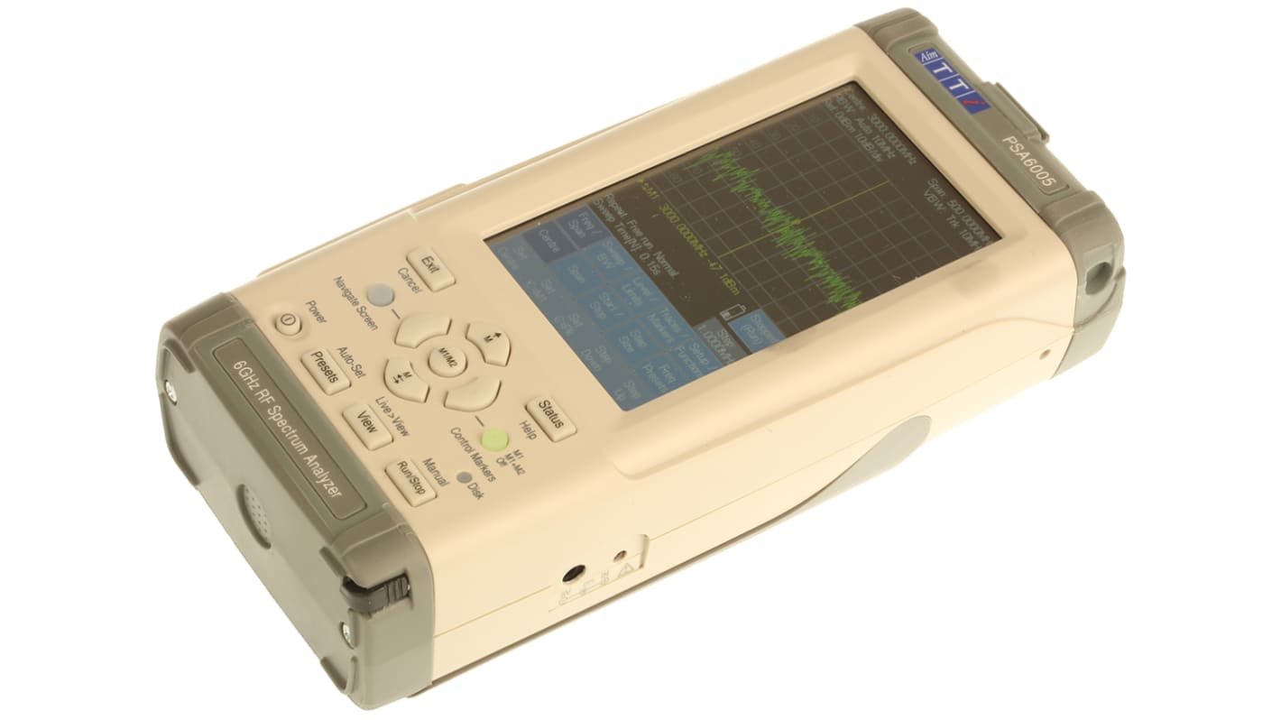 Aim-TTi PSA6005 Handheld Spectrum Analyser, 10 MHz → 6 GHz