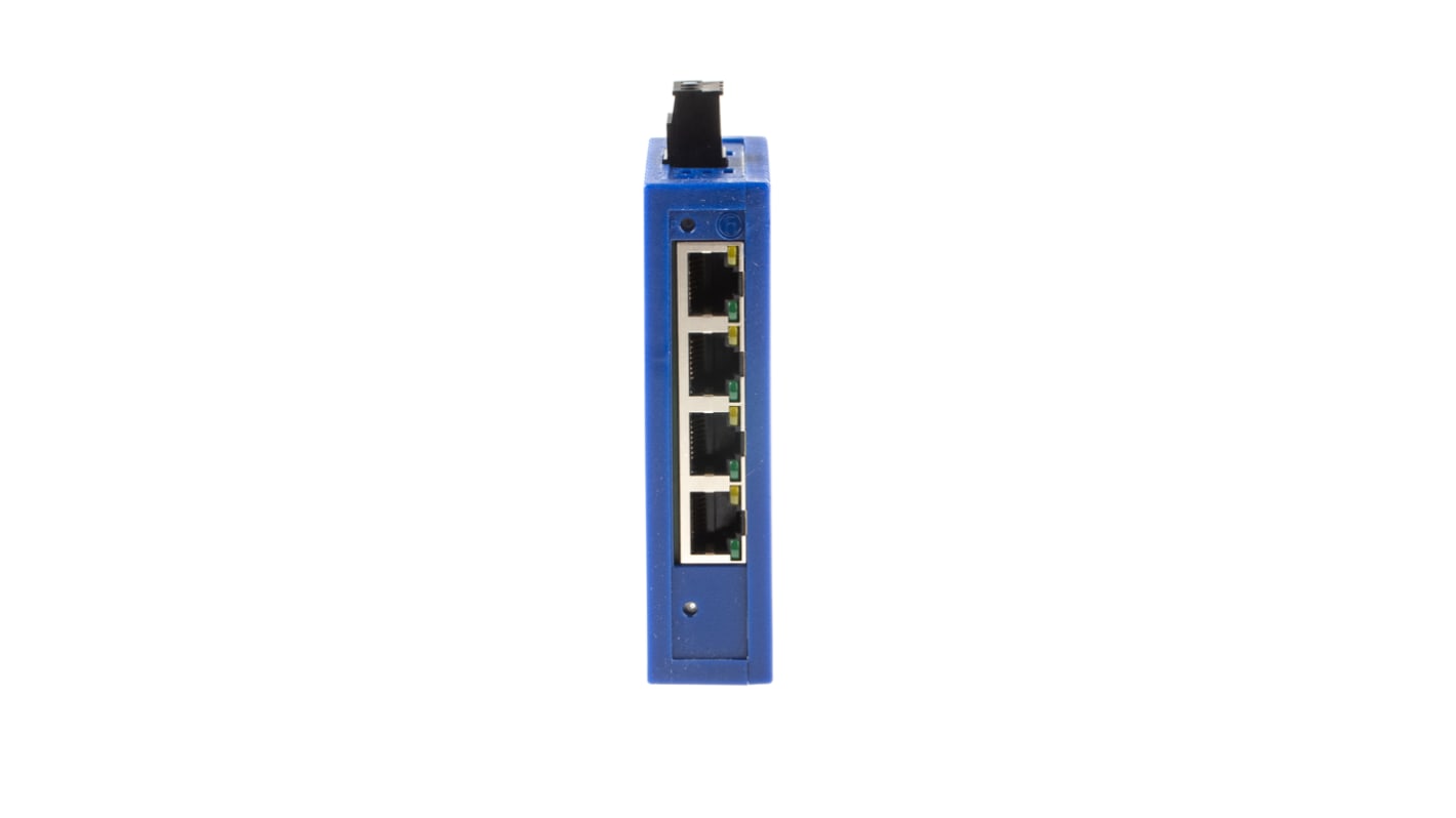 Hirschmann DIN Rail Mount Unmanaged Ethernet Switch, 4 RJ45 Ports