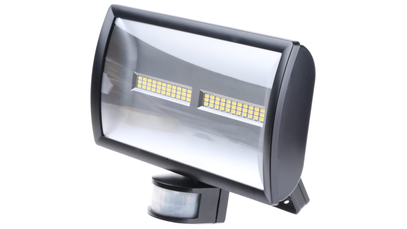 LED PIR Flutlichtstrahler, LED 30 W / 230 V ac 2115 lm, 180 x 245 x 115 mm