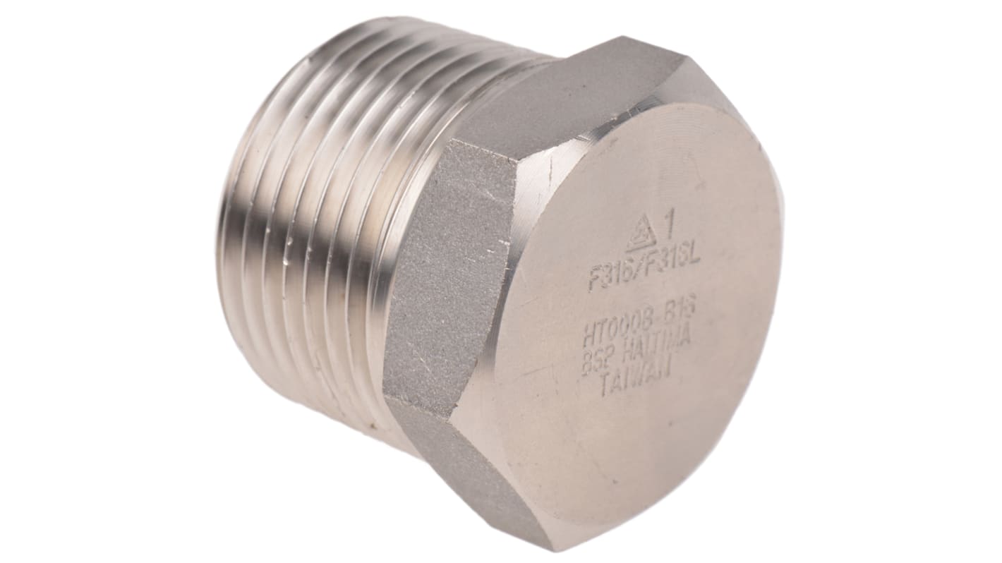 RS PRO Edelstahl-Rohrverschraubung Sechskant-Stecker Gerade, R 1Zoll 28.956mm