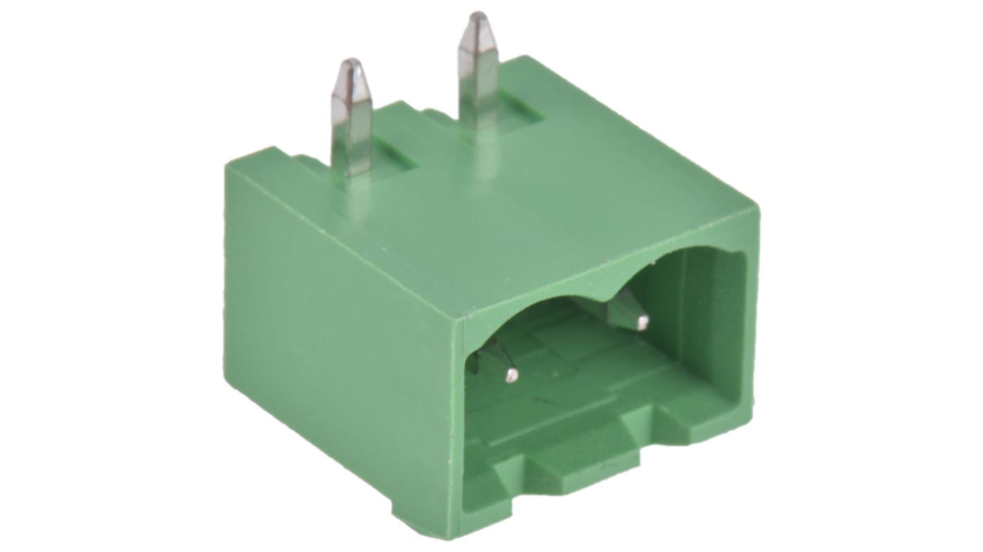 Wurth Elektronik 5.08mm Pitch 2 Way Pluggable Terminal Block, Header, Through Hole, Solder Termination