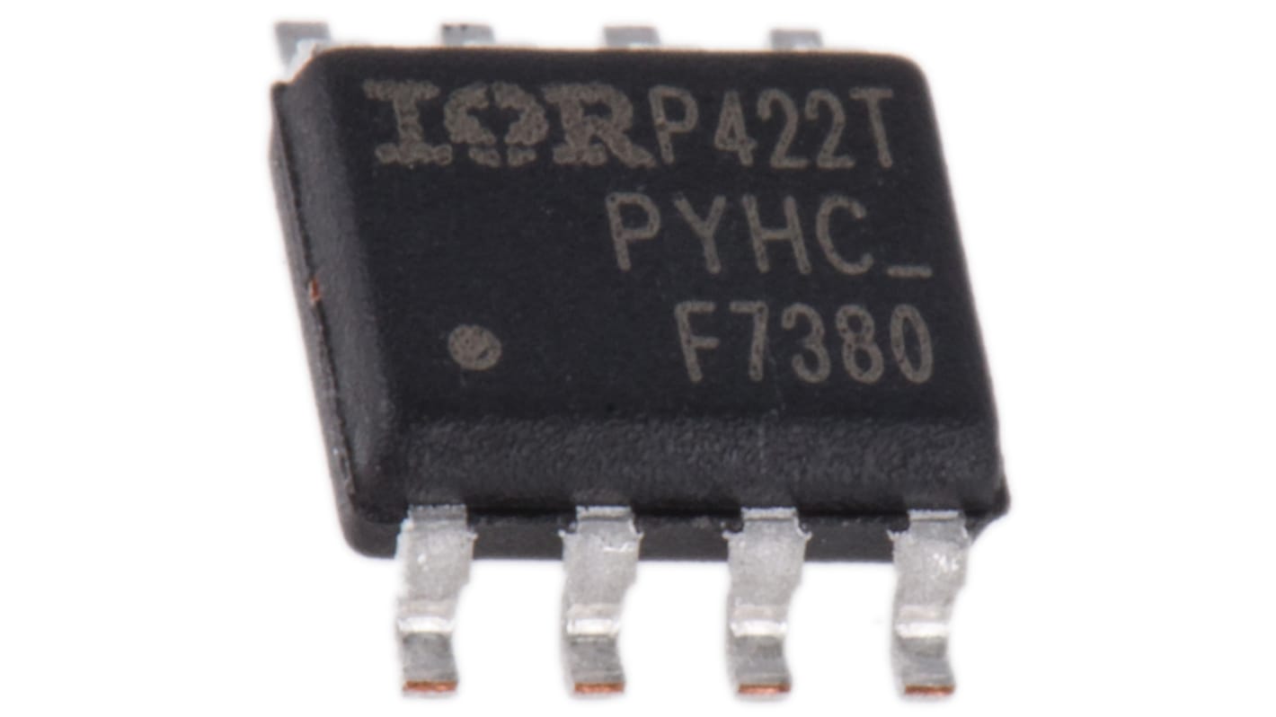 Dual N-Channel MOSFET, 3.6 A, 80 V, 8-Pin SOIC Infineon IRF7380TRPBF