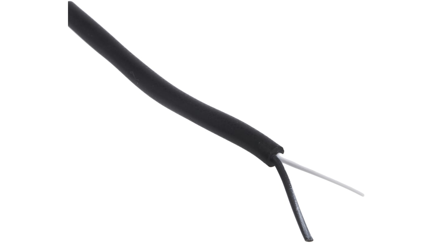 Câble/fil de thermocouple type J RS PRO, 25m, Non blindé, temp. max. +200°C, gaine Caoutchouc silicone