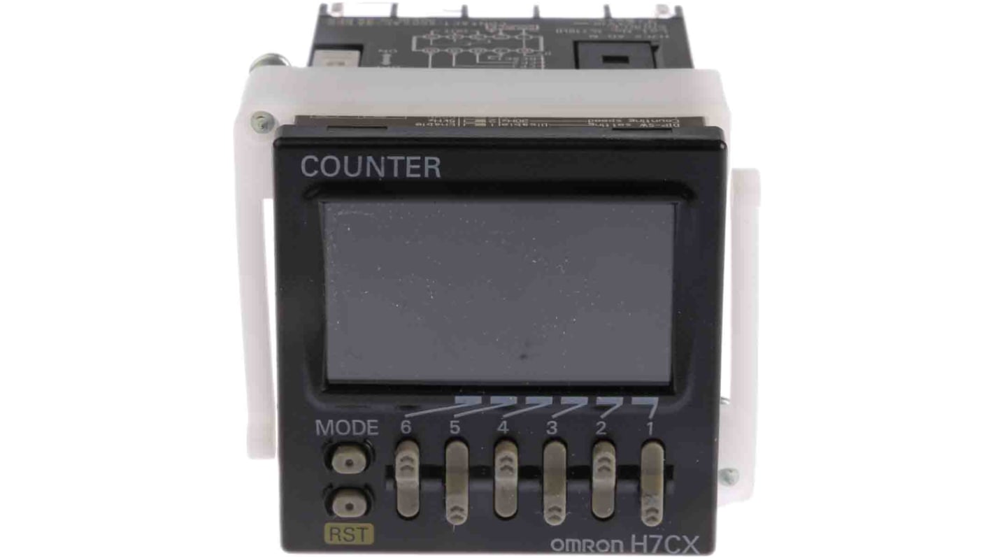 Contatore Omron, Secondi, 10kHz, display LCD 6 cifre, 12 → 24 V c.c.