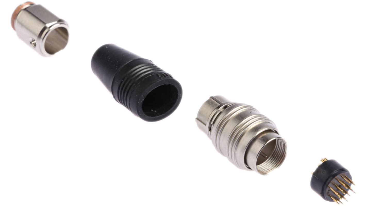 Hirose Circular Connector, 20 Contacts, Cable Mount, Micro Connector, Plug, Male, HR25 Series