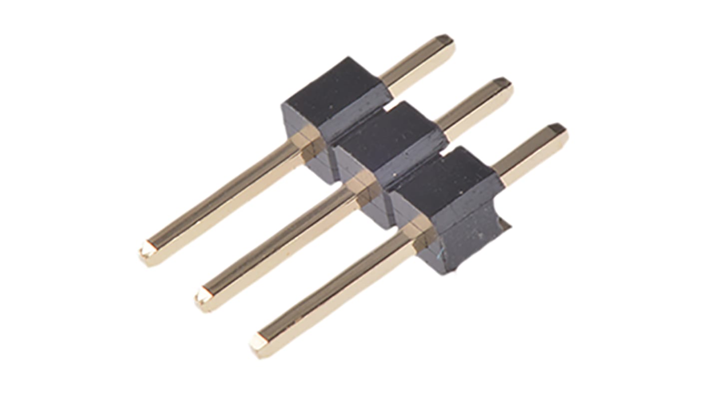 Wurth Elektronik WR-PHD Series Straight Through Hole Pin Header, 3 Contact(s), 2.54mm Pitch, 1 Row(s), Unshrouded