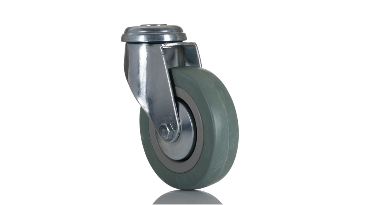 RS PRO Swivel Castor Wheel, 80kg Capacity, 100mm Wheel