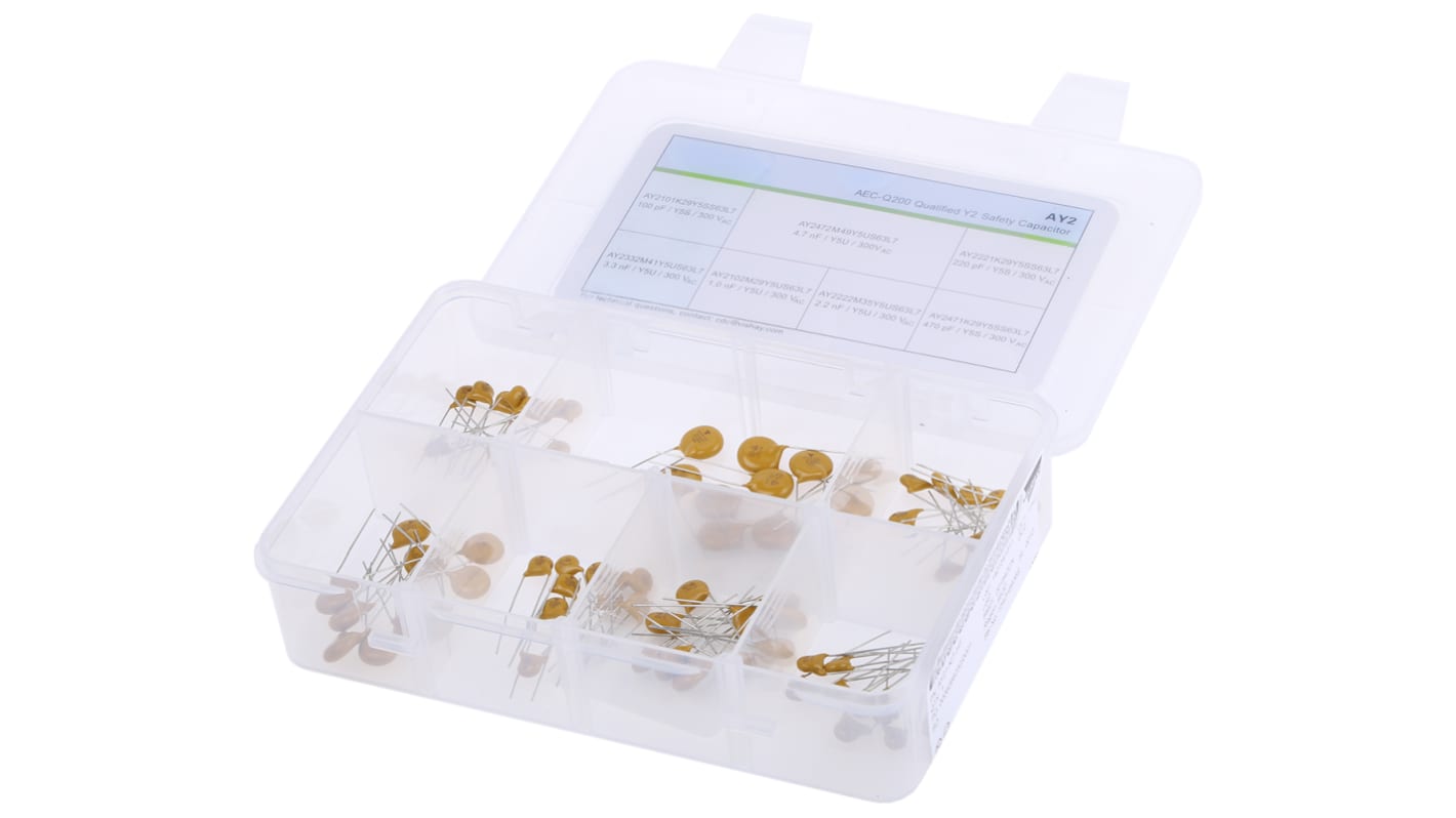 AY21KITHF Vishay, Through Hole Ceramic Capacitor Kit 10 per Value