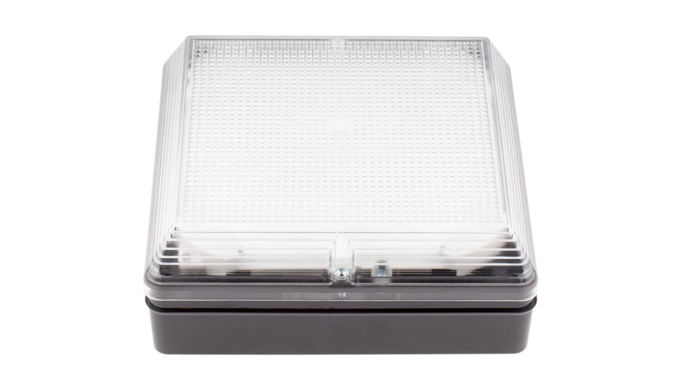 RS PRO Rectangular LED Bulkhead Light, 20 W, Lamp Supplied, IP65