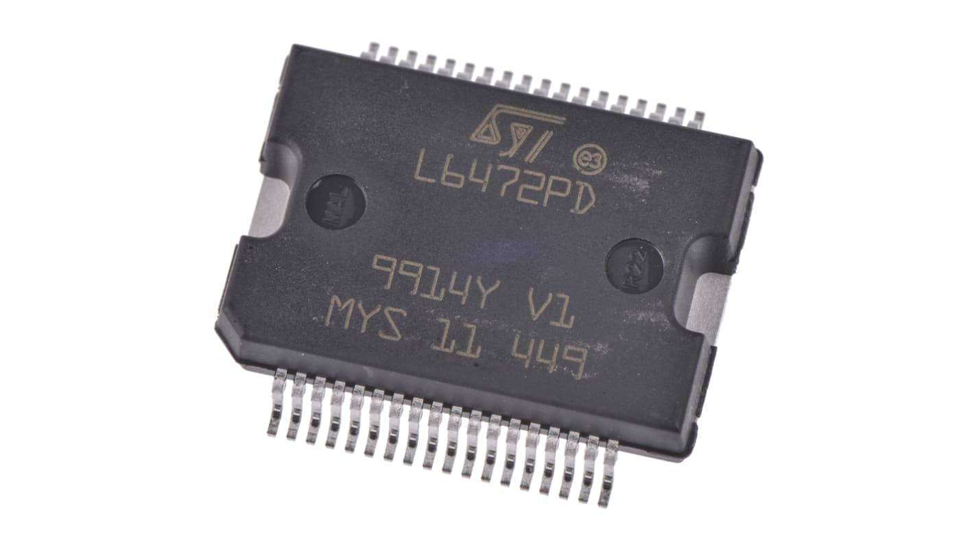 STMicroelectronics Motor Driver IC L6472PD, 3A, 512kHz, PowerSO, 36-Pin, Schrittmotor, Bipolar