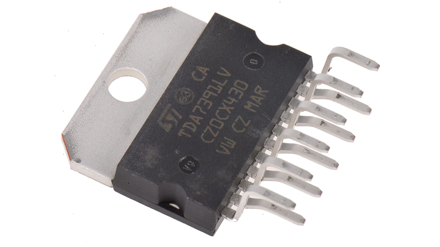 Clase A-B Amplificador de audio TDA7391LV, Amplificador de puente 65dB 26W, MULTIVATIO V, 11-Pines +150 °C