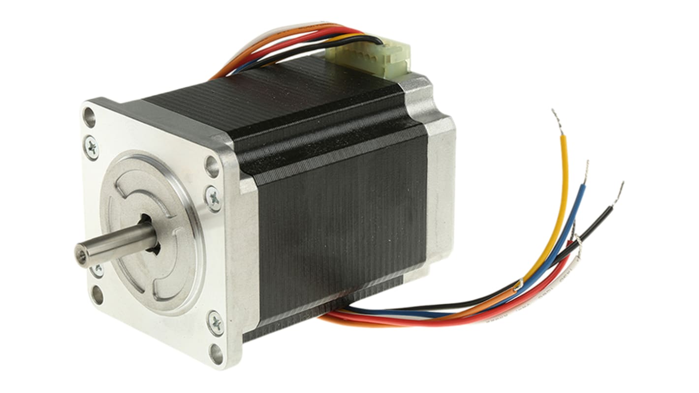 Sanyo Denki SANMOTION 103H7 Hybrid 1.8° Schrittmotor 24 V / 3 A 1.27Nm 6-adrig, 56 x 56mm Wellen-Ø 6.35mm