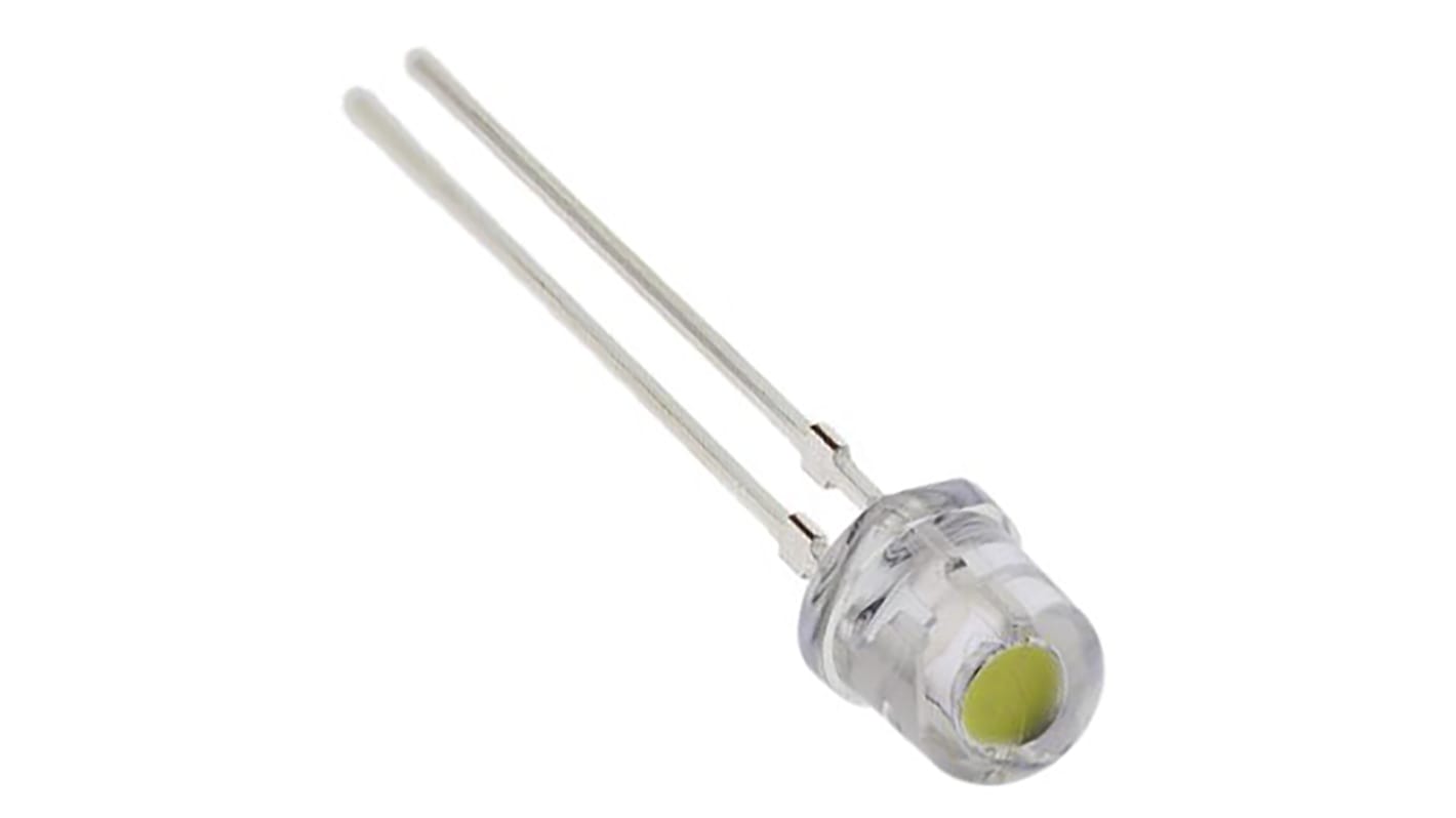 LED průchozí otvor barva Bílá 28 lm 25,5→ 30,3 cd 3,7 V 70° Nichia 5 mm (T-1 3/4)