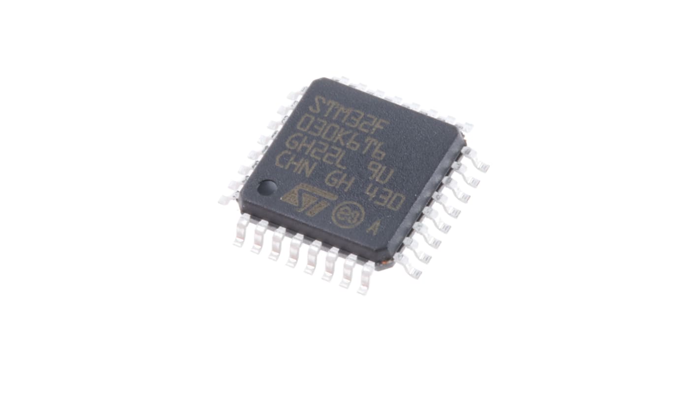 Microcontrolador STMicroelectronics STM32F030K6T6, núcleo ARM Cortex M0 de 32bit, RAM 4 kB, 48MHZ, LQFP de 32 pines