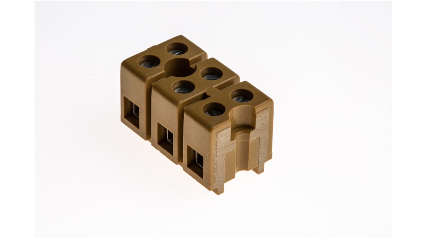 Regleta de conexiones Weidmüller, para cable de 22 → 12 AWG, 24A, 400 V, de color Amarillo