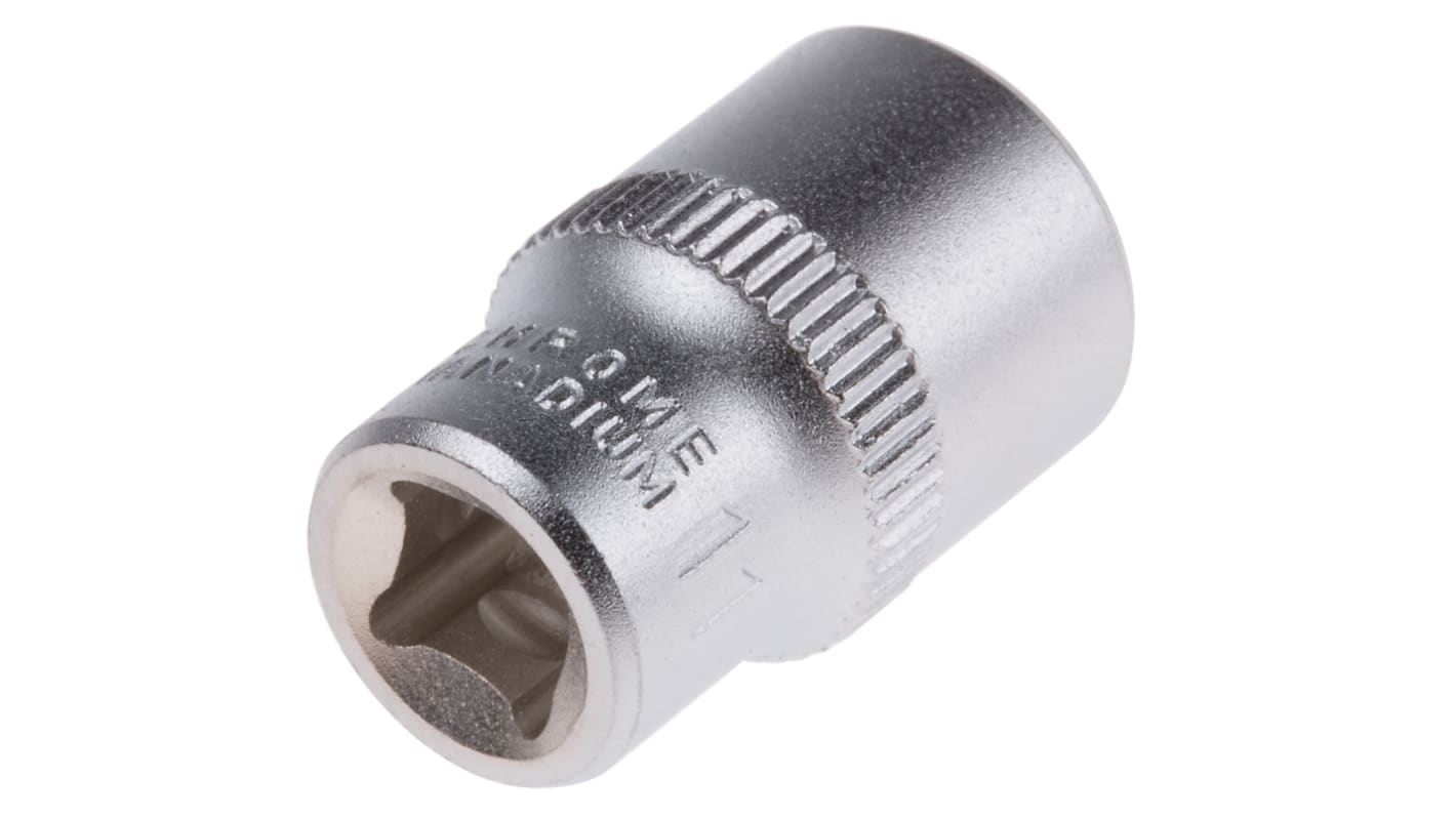 Bahco 1/4 Zoll Steckschlüsseleinsatz SW 13mm - 6-Punkt, 24.7 Mm Lang, Für Präzises Arbeiten An Schrauben