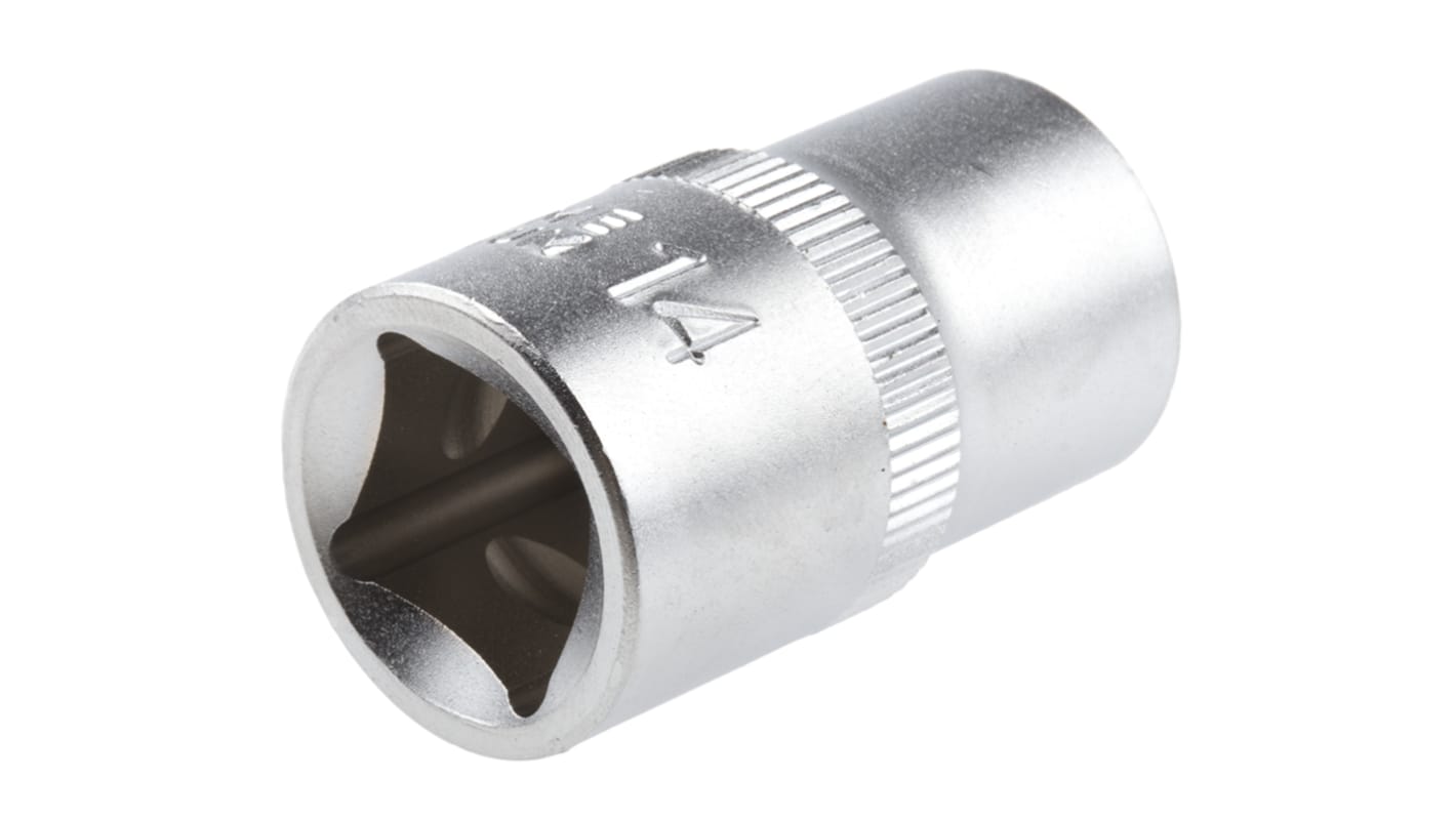 RS PRO 1/2 in Drive 14mm Standard Socket, 12 point