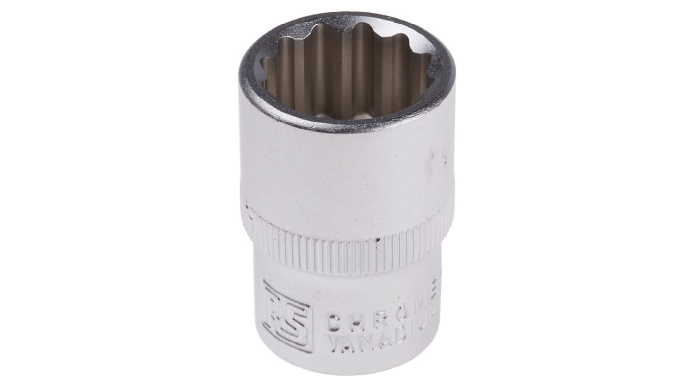 RS PRO 1/2 in Drive 18mm Standard Socket, 12 point