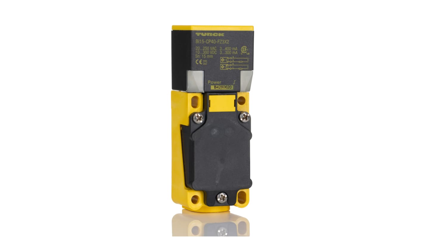 Turck BI15 Series Inductive Block-Style Proximity Sensor, 15 mm Detection, 10 → 300 V dc, 20 → 250 V ac,