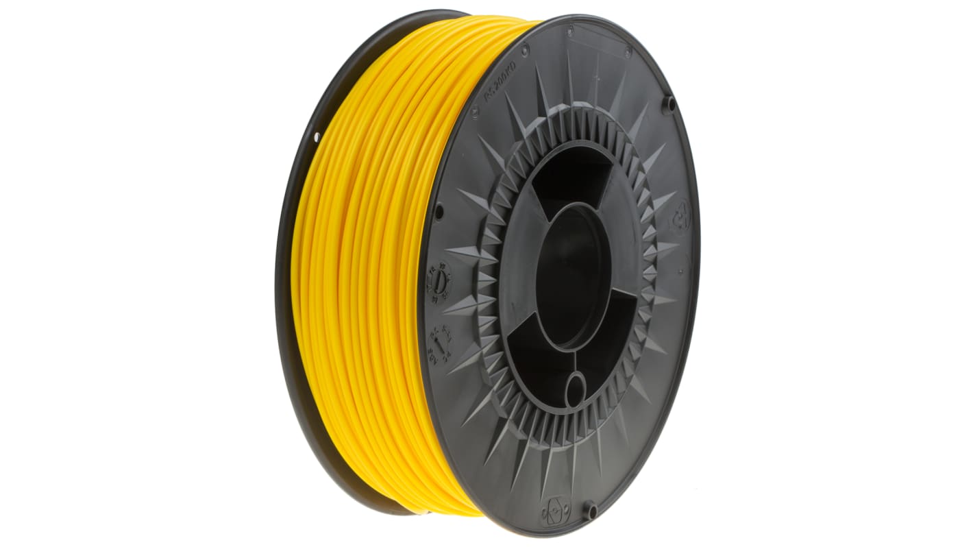 Filament pour imprimante 3D RS PRO, PLA, Ø 2.85mm, Jaune, 1kg, FDM