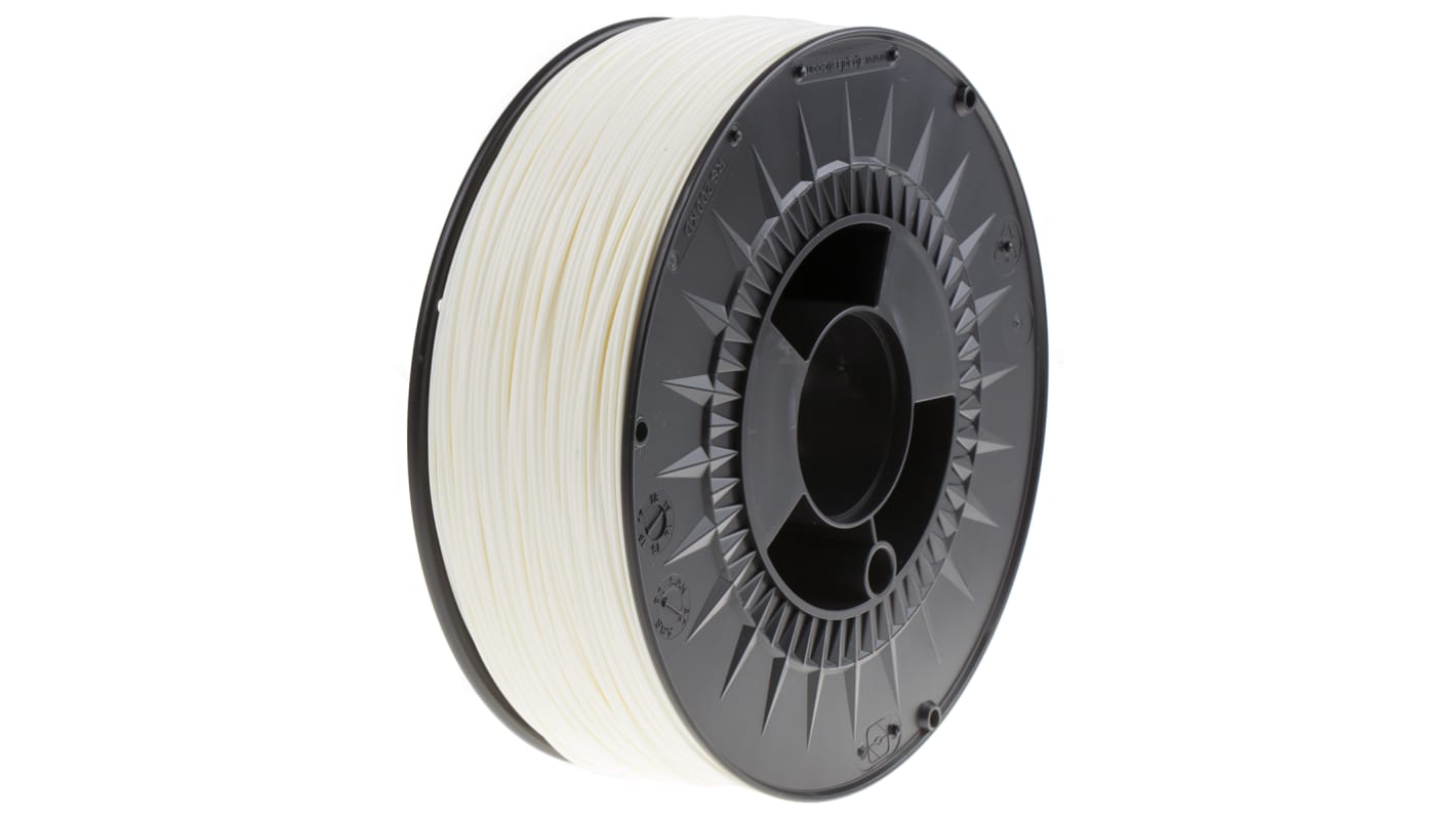 Filament pour imprimante 3D RS PRO, ABS, Ø 1.75mm, Blanc, 1kg, FDM