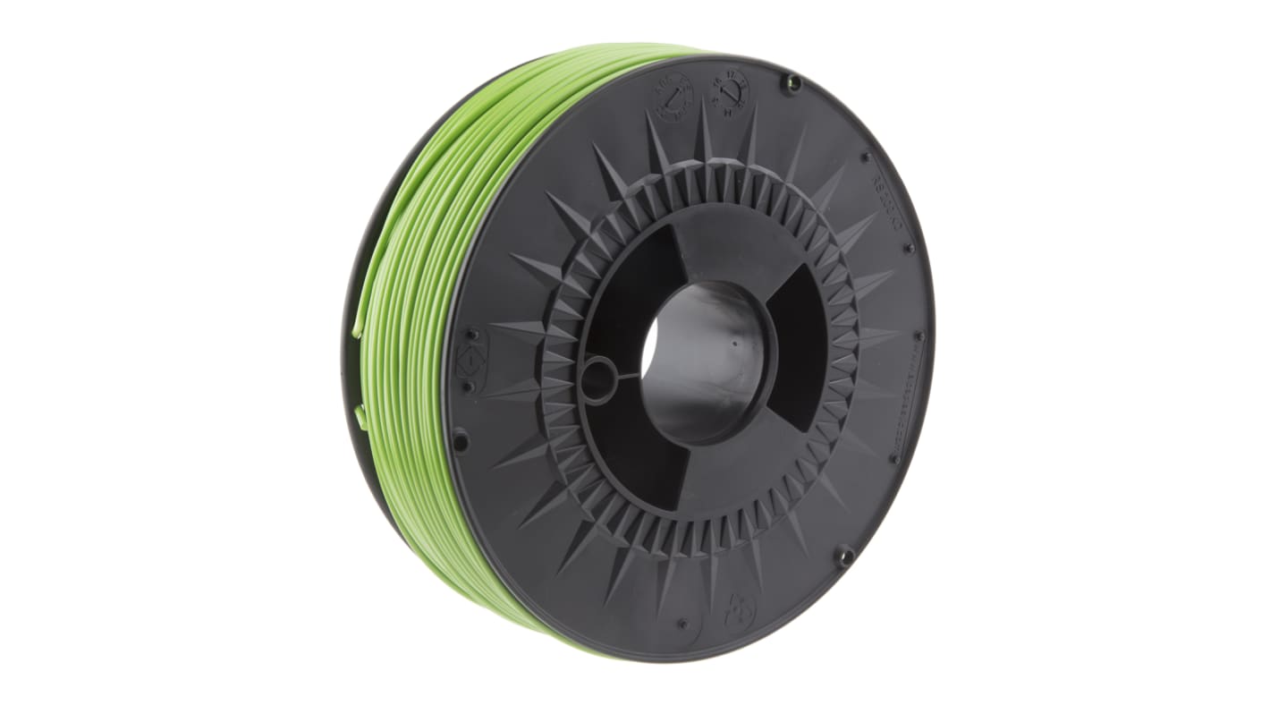 RS PRO Zöld 2.85mm Ø 3D-s nyomtatószál, 1kg ABS