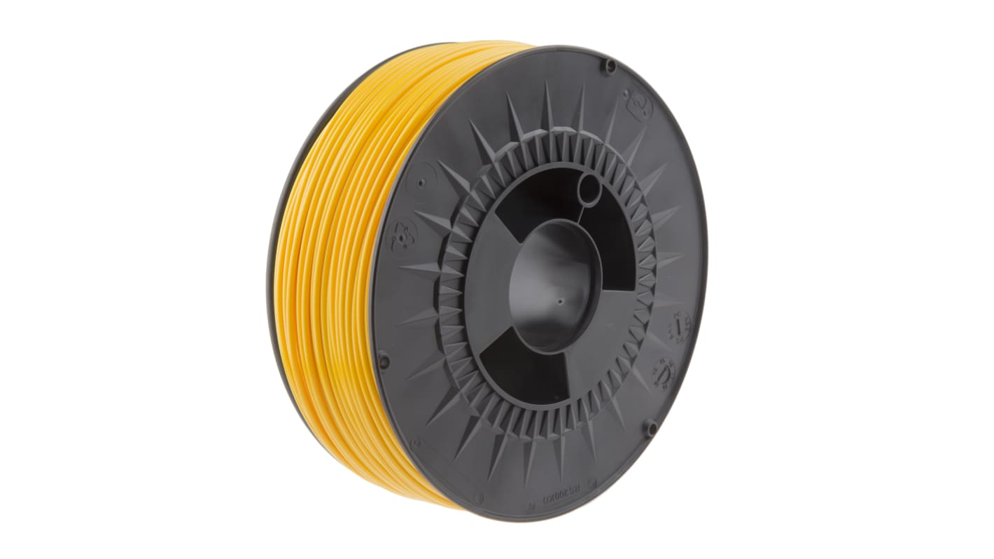 Filament pour imprimante 3D RS PRO, ABS, Ø 2.85mm, Jaune, 1kg, FDM