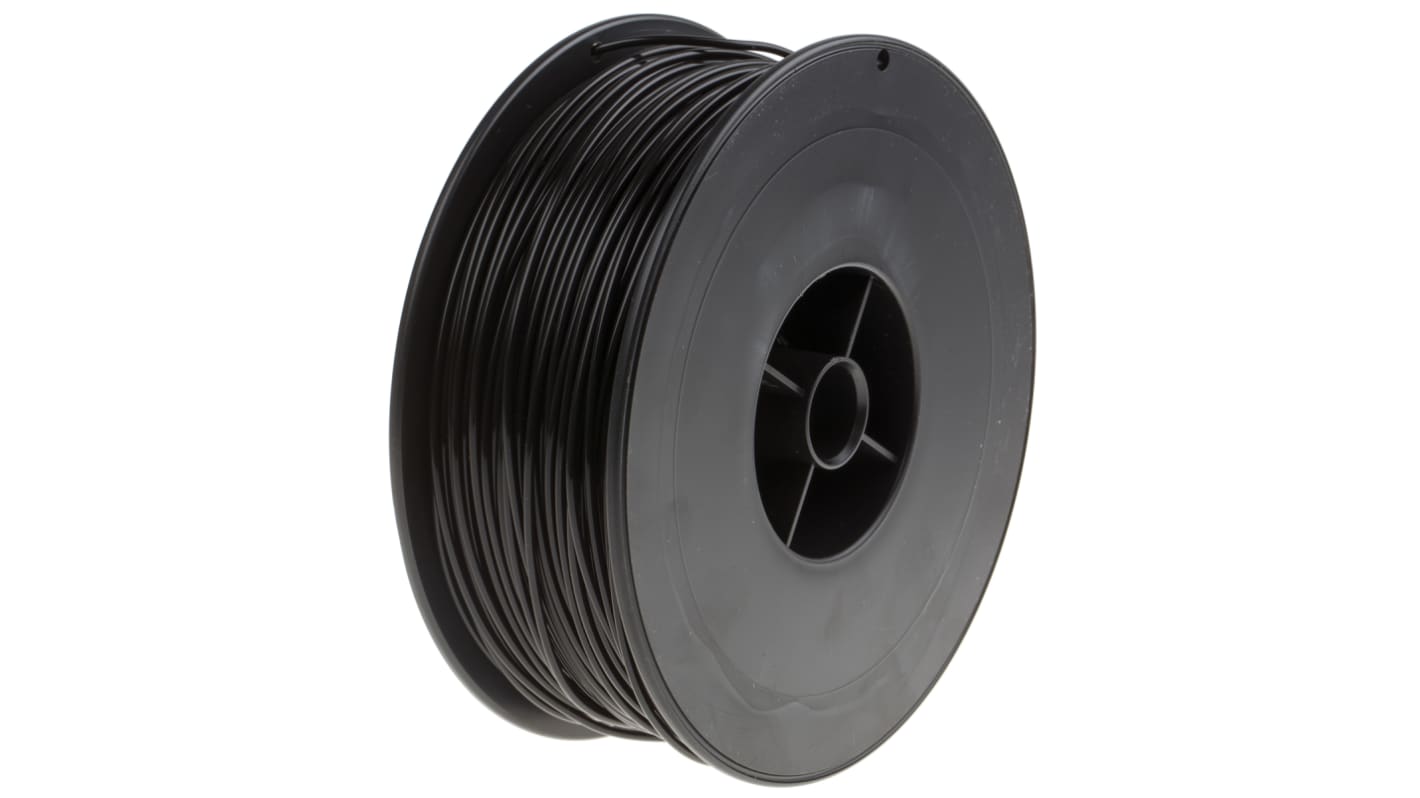 RS PRO Fekete 1.75mm Ø 3D-s nyomtatószál, 300g PLA