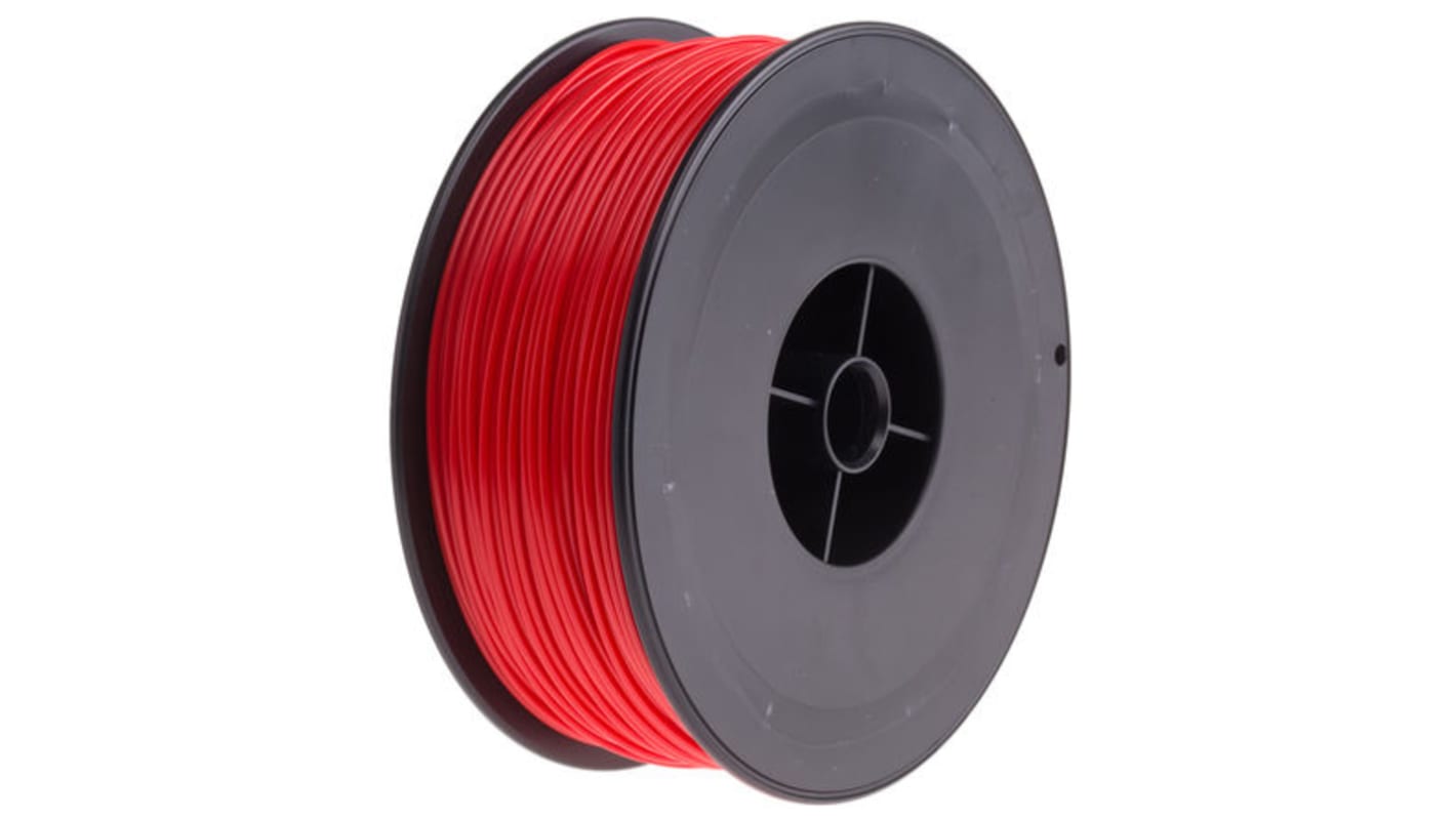 RS PRO ABS 3D-Drucker Filament zur Verwendung mit Gängige Desktop-3D-Drucker, Rot, 1.75mm, FDM, 300g