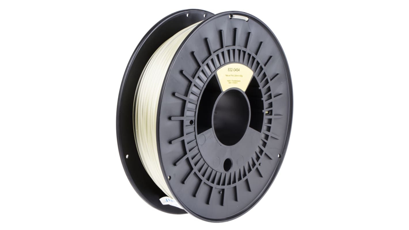 RS PRO 2.85mm Natural PVA 3D Printer Filament, 500g