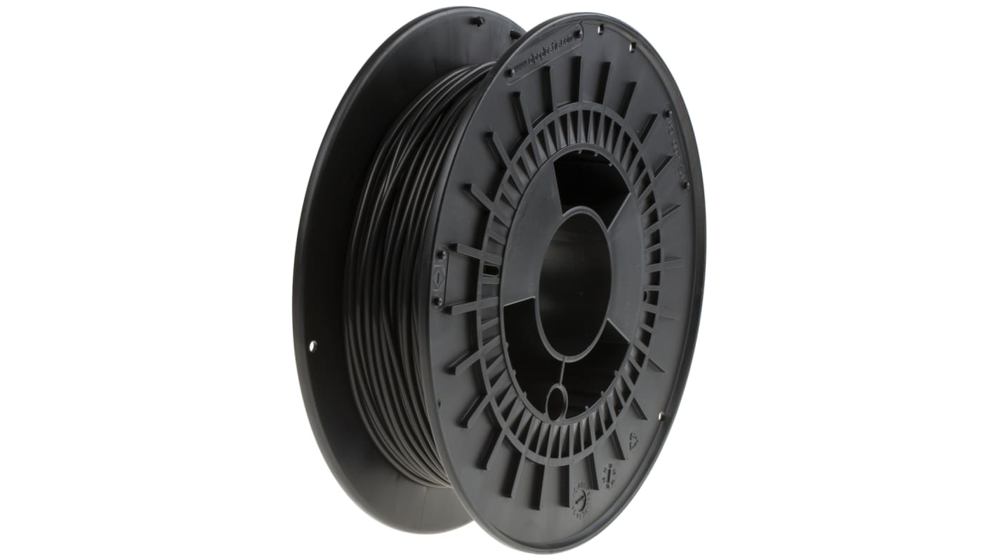 RS PRO FLEX 45 3D-Drucker Filament zur Verwendung mit Gängige Desktop-3D-Drucker, Schwarz, 2.85mm, FDM, 500g