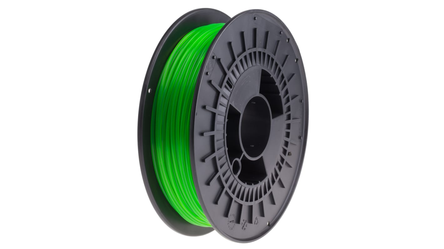 RS PRO Zöld 2.85mm Ø 3D-s nyomtatószál, 500g M-ABS