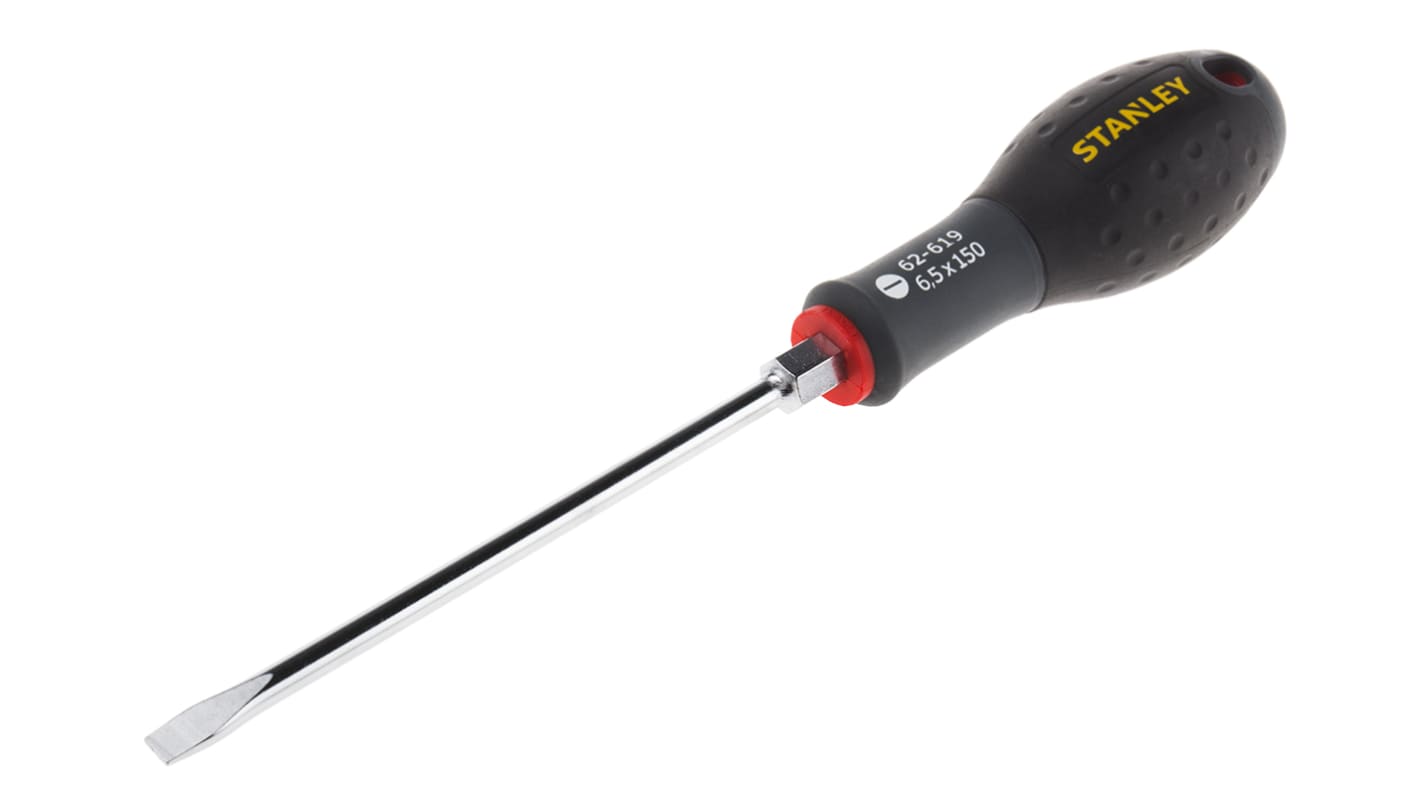 Stanley Slotted  Screwdriver, 6.5 mm Tip, 150 mm Blade, 150 mm Overall