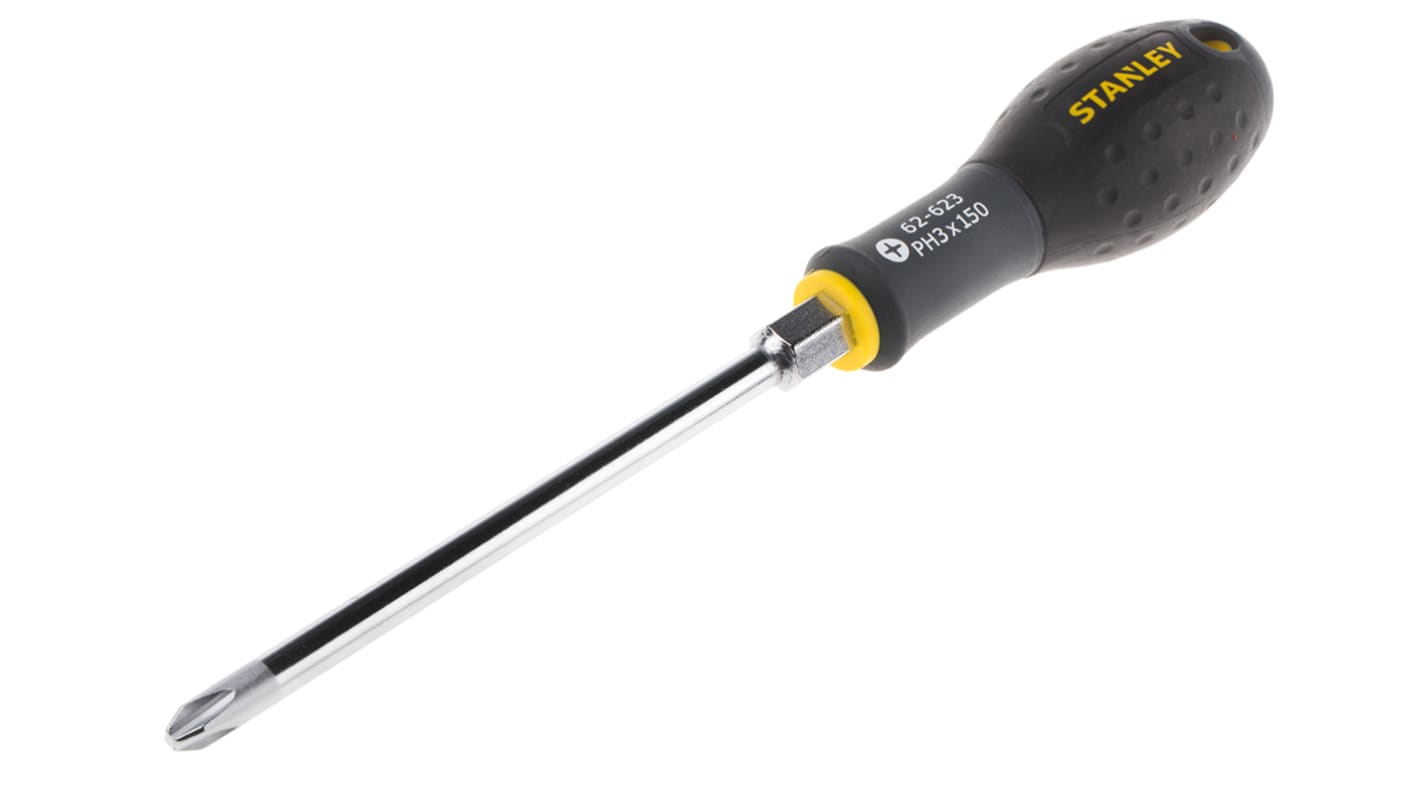 Stanley Phillips Screwdriver, PH3 Tip, 150 mm Blade, 150 mm Overall