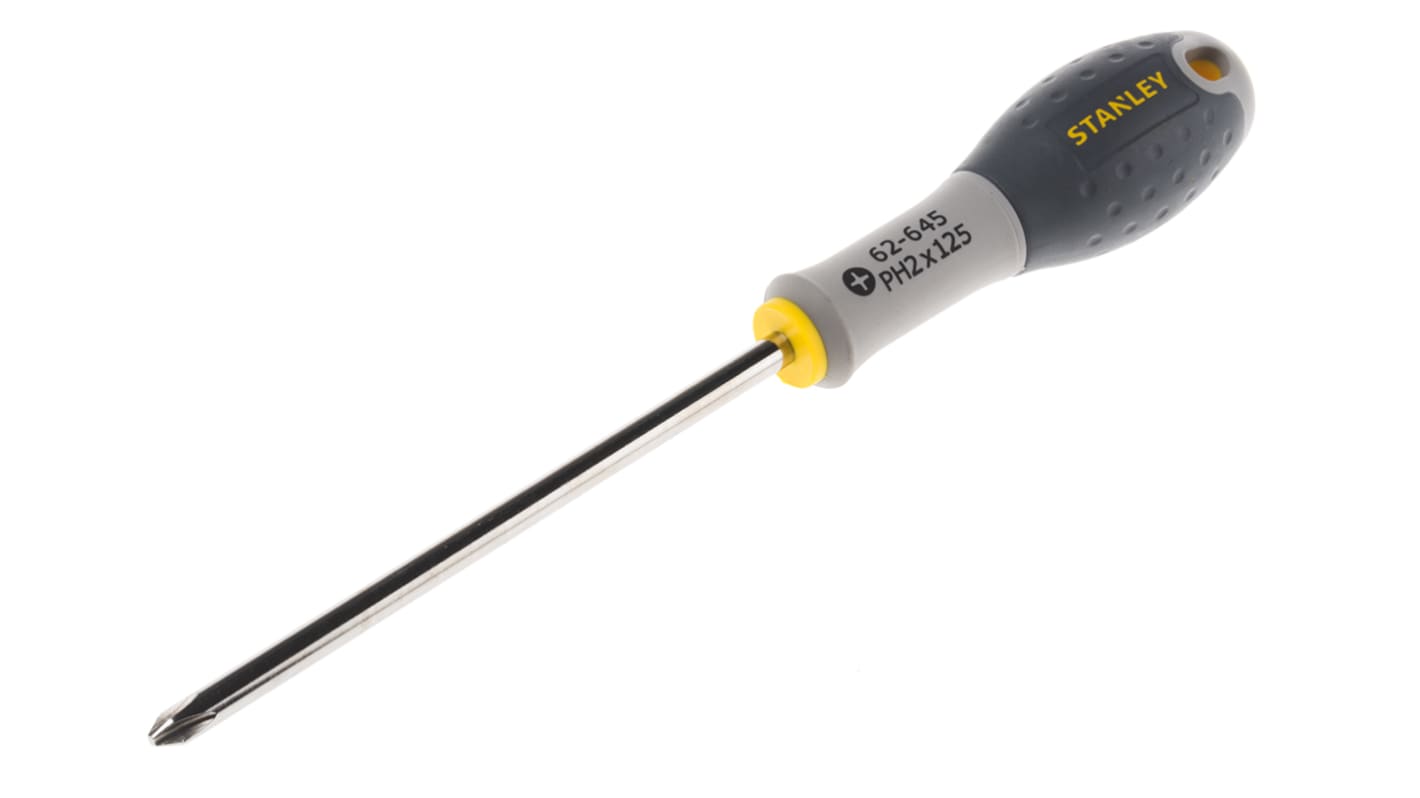 Stanley Phillips Screwdriver, PH2 Tip, 125 mm Blade, 125 mm Overall