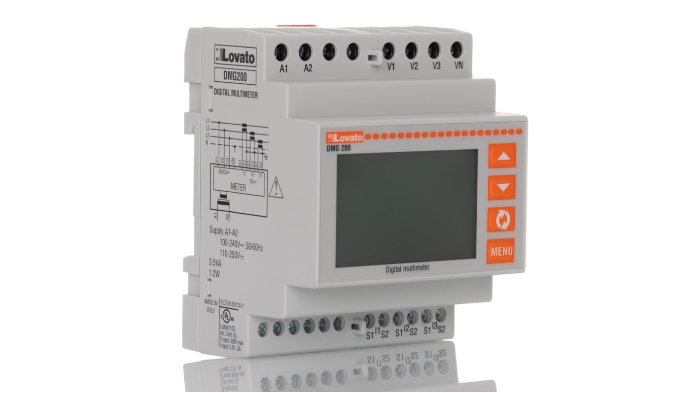 Lovato 1, 2, 3 Phase LCD Energy Meter, Type Electronic