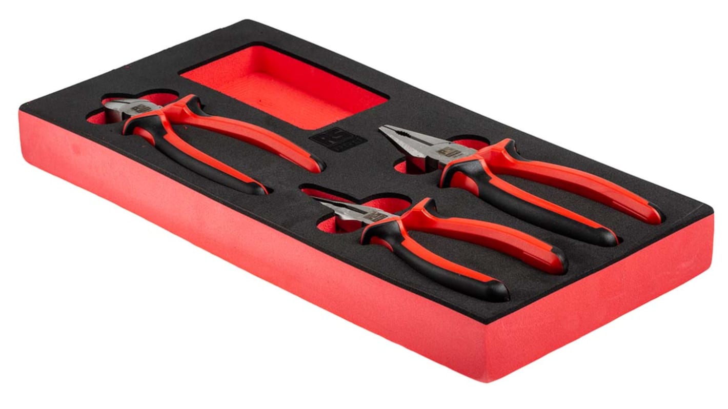RS PRO 3Piece Plier Set, 250 mm Overall RS