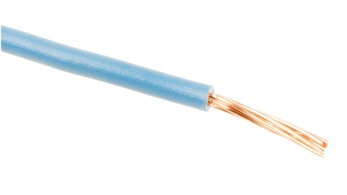Cable de conexión RS PRO, área transversal 1,5 mm² Azul, 750 V, long. 100m