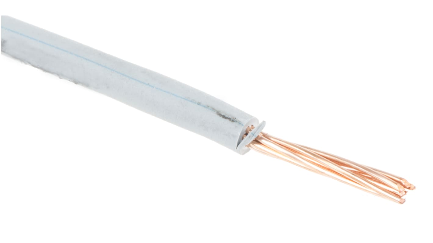 RS PRO H07Z-R Einzeladerleitung 1,5 mm², 16 AWG² 100m Grau Kreuzvernetztes EI5-Polyolefin, Typ EL 5 gemäß EN 50363-5