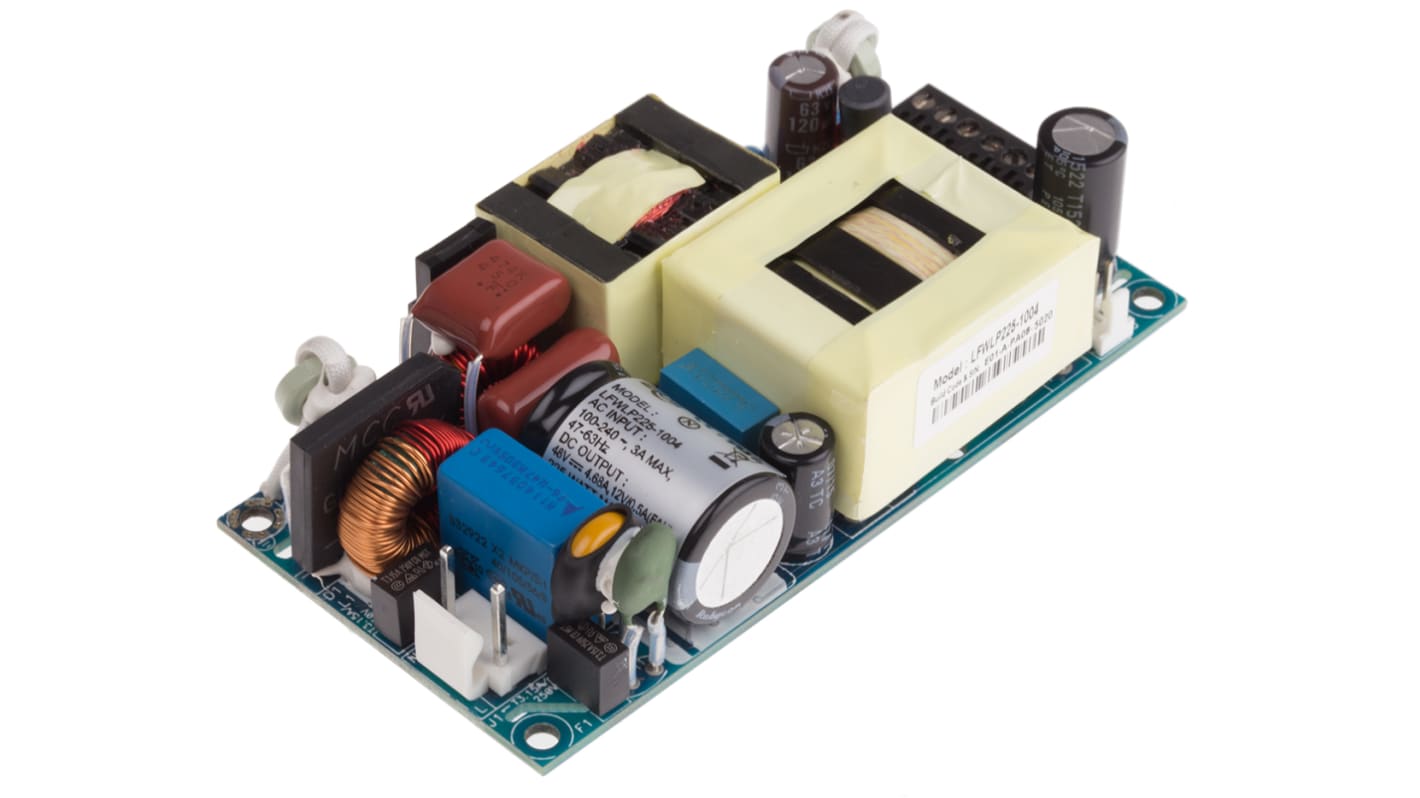 EOS Switching Power Supply, LFWLP225-1004, 48V dc, 4.68A, 225W, 1 Output, 390 V dc, 85 → 264 V ac Input Voltage