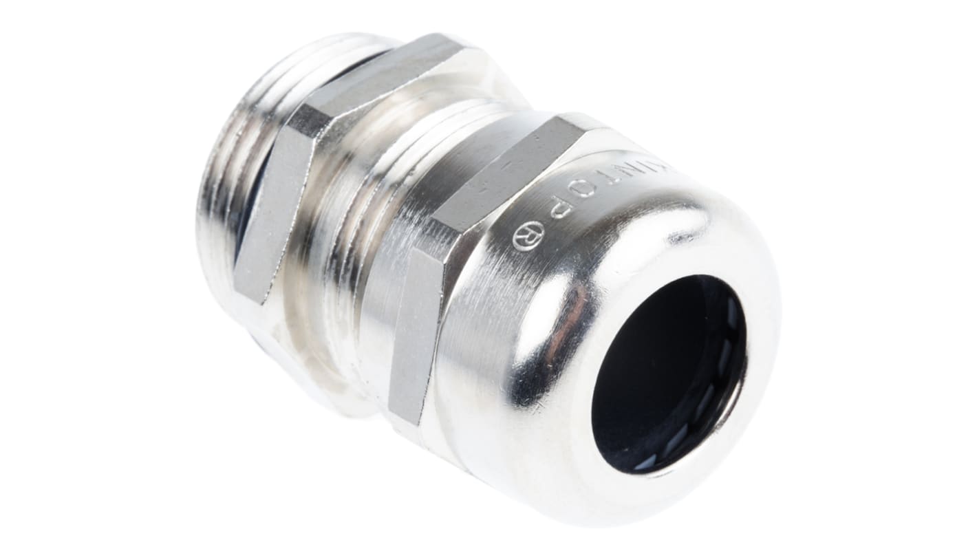 Lapp SKINTOP Series Metallic Nickel Plated Brass Cable Gland, PG13.5 Thread, 5mm Min, 12mm Max, IP68