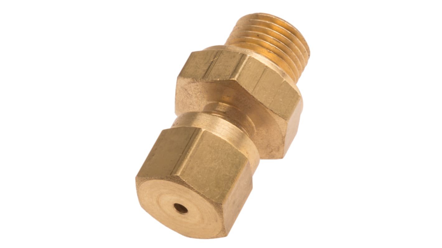 RS PRO, 1/8 BSPP Thermocouple Compression Fitting for Use with Thermocouple, 1.5mm Probe, RoHS Compliant Standard