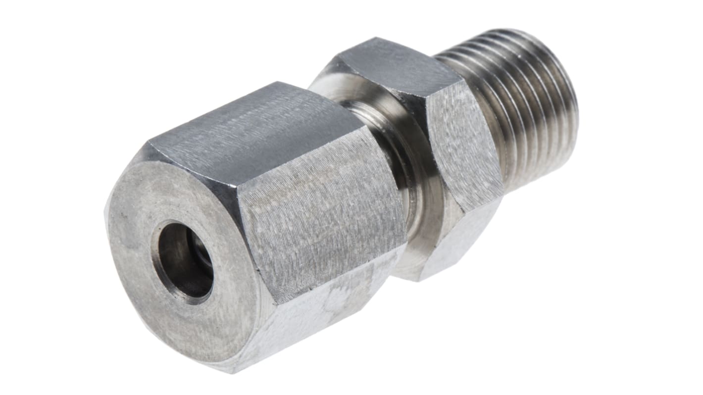 RS PRO In-Line Thermocouple Compression Fitting for Use with Thermocouple, 1/8 BSP, 4.5mm Probe, RoHS Compliant Standard