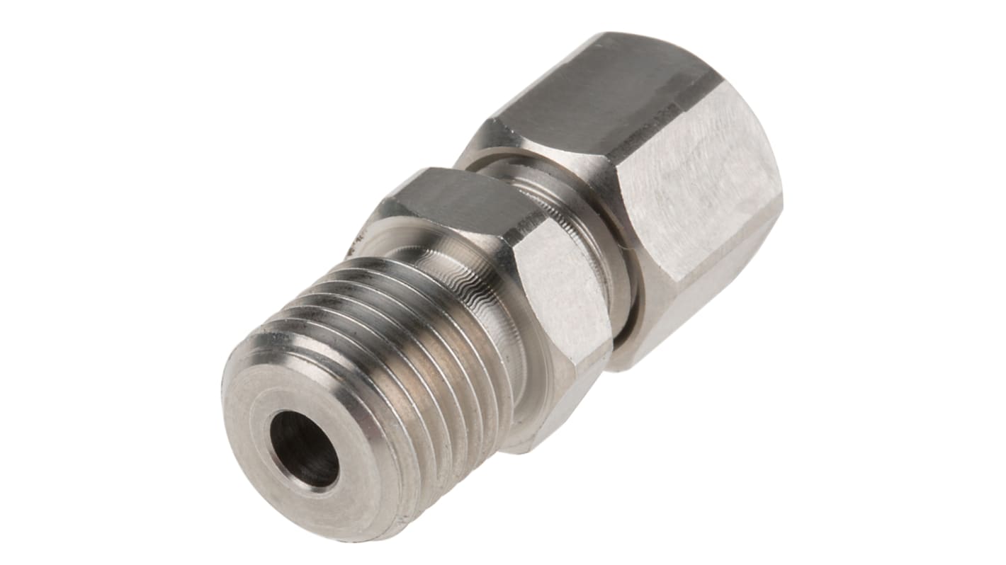 RS PRO, 1/4 BSP Thermocouple Compression Fitting for Use with Thermocouple, 4.5mm Probe, RoHS Compliant Standard