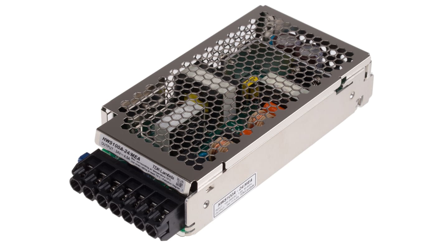 Alimentation à découpage, TDK-Lambda 108W, 1 sortie à 24V c.c. 4.5A